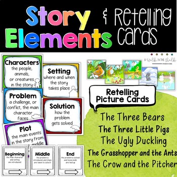 Preview of Story Elements - Retelling Cards and Activities