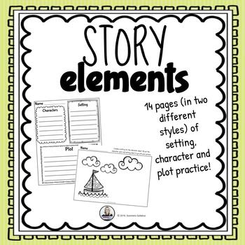 Story Elements- Setting, Plot and Character Pictures by Summers Syllabus