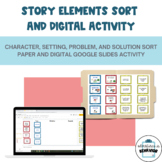 Story Elements Sort with Visuals- Digital Distance Learnin