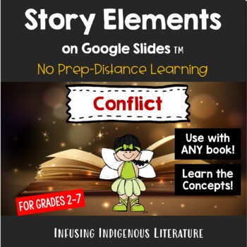 Preview of Story Elements: Types of Conflict - for Distance Learning and Google Classroom