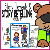 Story Elements and Story Retelling Worksheets Bundle