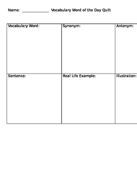 Preview of Story Elements and Vocabulary Graphic Organizers