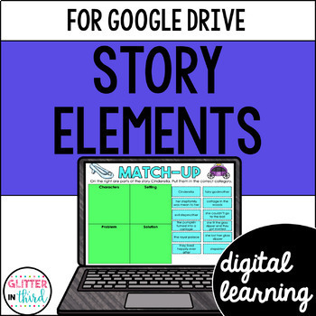 Preview of Story Elements Graphic Organizers & Activities for Google Classroom