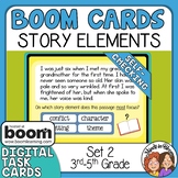 Story Elements (Set 2 - Grades 3-5) Digital Boom Cards