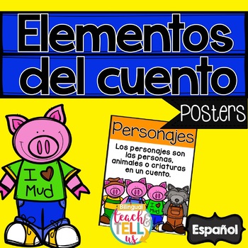Preview of Story Elements in Spanish Elementos del cuento
