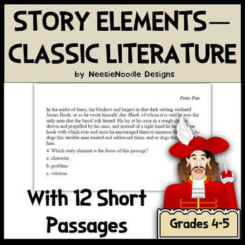 Preview of Story Elements Practice Using Classic Children's Literature --  With 12 Passages
