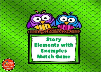 Preview of Story Elements with Examples Boom Cards