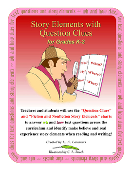 Preview of Story Elements with Question Clues for K-2