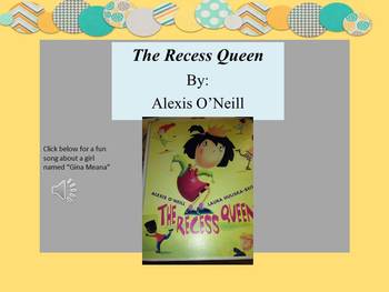 Preview of Literature Extension Activities for the book The Recess Queen