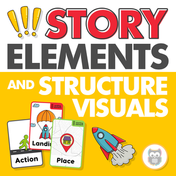 Preview of Story Grammar Elements and Story Structure Visuals for Speech Therapy