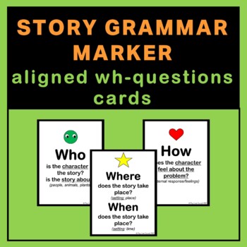 Preview of Story Grammar Marker® Aligned Wh-Questions Distance Learning