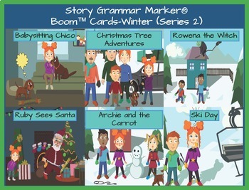 Preview of Story Grammar Marker®-Boom™ Cards-Winter (series 2)
