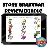 Story Grammar Review Boom Cards Bundle for Narrative and S