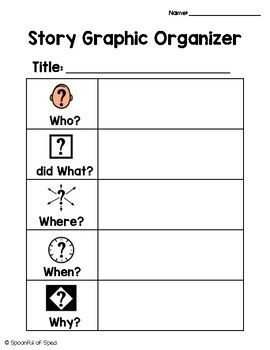 Story Graphic Organizer by Spoonful of Sped | TPT