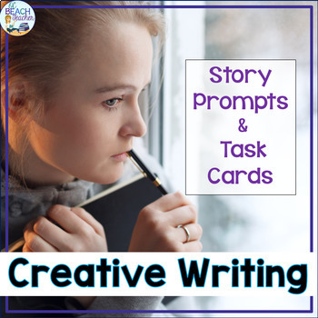 Preview of Creative Writing - Task Cards and Writing Prompts