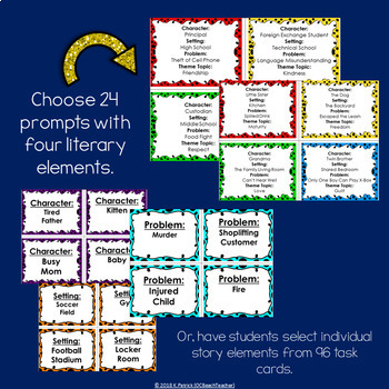 Creative Writing - Task Cards and Writing Prompts by OCBeachTeacher
