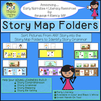 Preview of Story Map Folders / Organizers: Story Grammar Elements for Young Learners