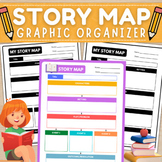 Story Map Graphic Organizer | Printable Story Elements Map