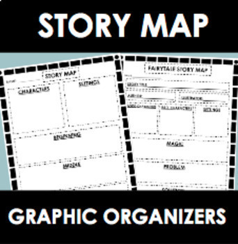 Preview of Story Map Graphic Organizers 