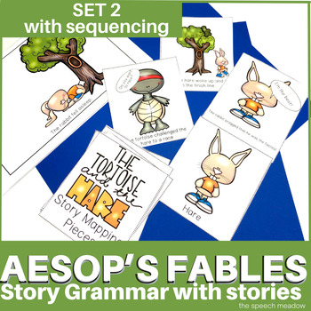 Preview of Aesop's Fables Story Grammar, Story Retell, and Sequencing Activities - Set 2