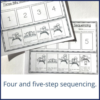 Three Billy Goats Gruff | Story Mapping and Sequencing by The Speech Meadow