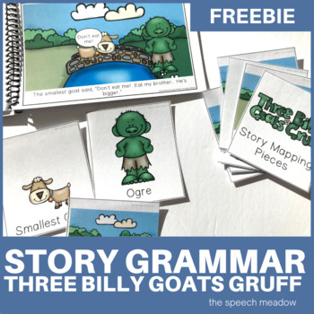 Preview of Story Grammar and Sequencing Freebie with Three Billy Goats Gruff