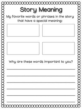 Story Meaning Graphic Organizers by Countless Smart Cookies | TPT