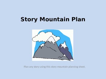 Preview of Story Mountain Planner for interactive board