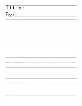 Story Paper for final drafts by Teach Classically | TPT