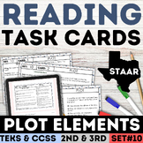 Story Plot Elements Passages Task Card & Quiz for 2nd & 3r