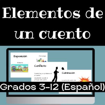 Preview of Story Plot Presentation- SPANISH Elementos de un Cuento