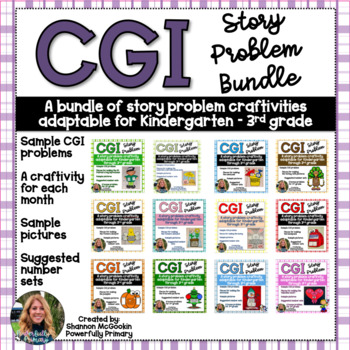 Preview of Story Problem/CGI Craftivity Bundle