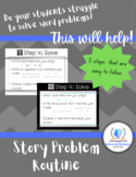 Story Problem / Word Problem Routine