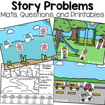 Preview of Story Problems- Now includes Distance Learning!