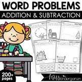 Addition and Subtraction Word Problems Cut and Paste Sprin