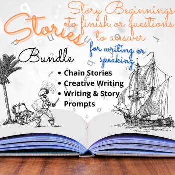 Preview of Story Prompts for Writing or Speaking / Chain Stories / Creative / Narrative