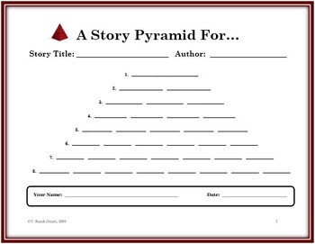 Story Pyramid - Generic Reading Graphic Organizer by Scipi - Science