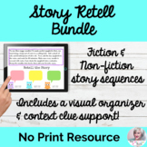 Story Retell Bundle NO PRINT Digital Speech Therapy