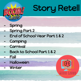 Story Retell Bundle (SWBTS Strategy) Boom Cards™️ Speech Therapy