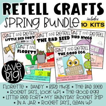 Preview of Spring Read Aloud Activities | Sequencing | Retelling Spring Craft Craftivity