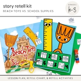 Story Retell Kit: Beach Toys vs. School Supplies