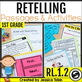 Retelling Passages, Graphic Organizers RL.1.2 1st Grade Re