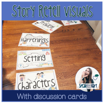 Preview of Story Retell Wall or Floor Visual Supports