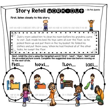 speech and language story sequencing
