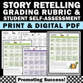 Preview of Student Self Assessment Oral Presentation Rubric Special Education 1st 2nd 3rd