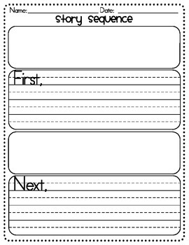 Write Your Own Book Template - First Next Then Last and Blank