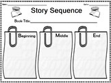 Story Sequence Graphic Organizer for Grades 1 and 2