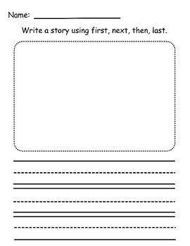 Story Sequencing First Next Then Last by Jenesha Robert | TPT