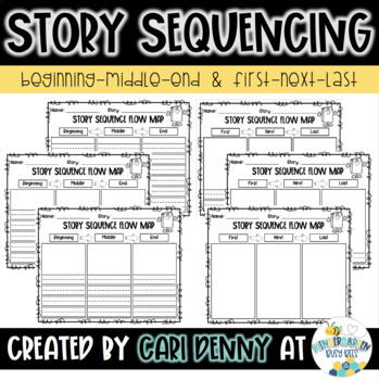 Preview of Story Sequencing Flow Map | Printable Pages
