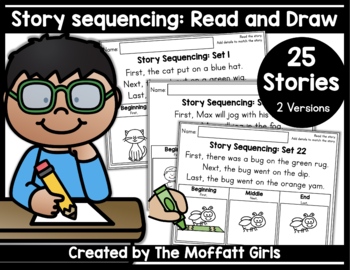 Preview of Story Sequencing: Read and Draw